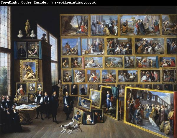    David Teniers Archduke Leopold William in his Gallery in Brussels-p